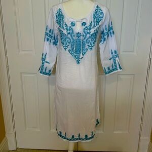 Beautiful cotton embroidered beach cover M